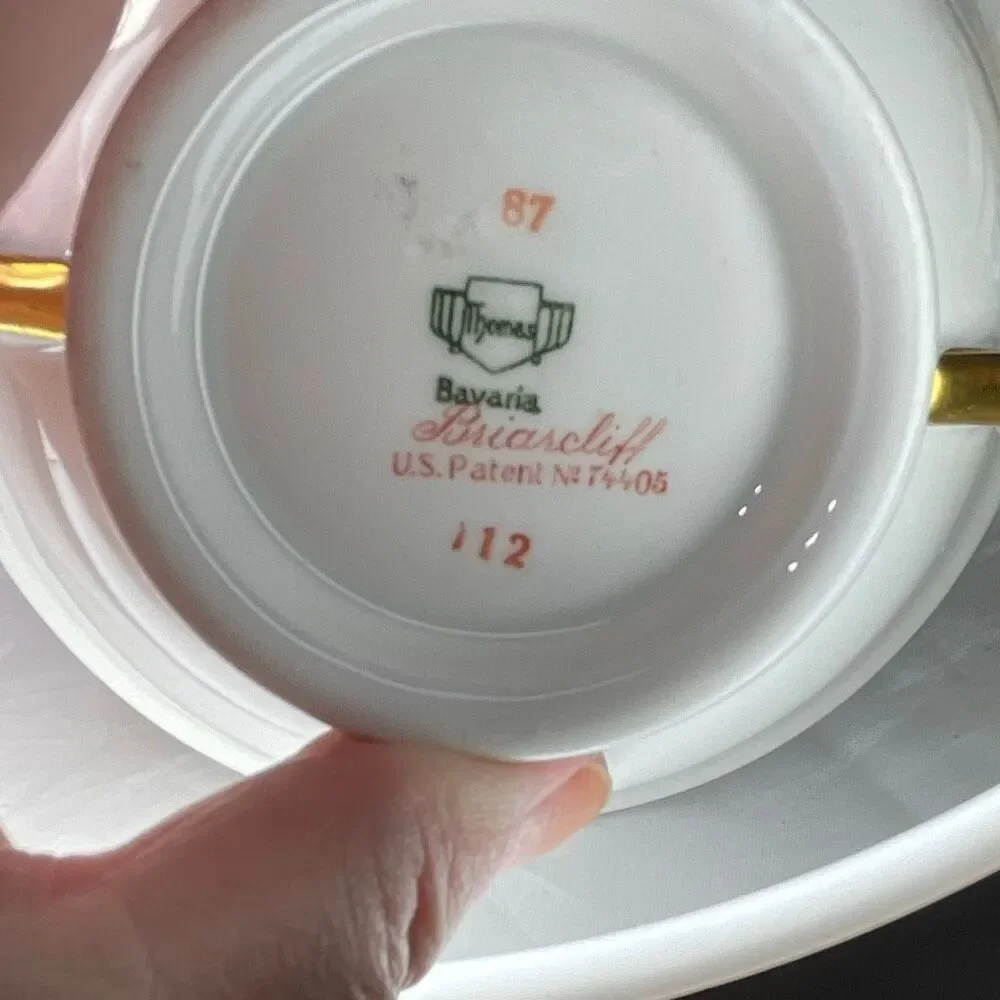 Thomas Briarcliff pattern Lugged cereal  bowl ( Bavaria Germany) 1920’s/30’s